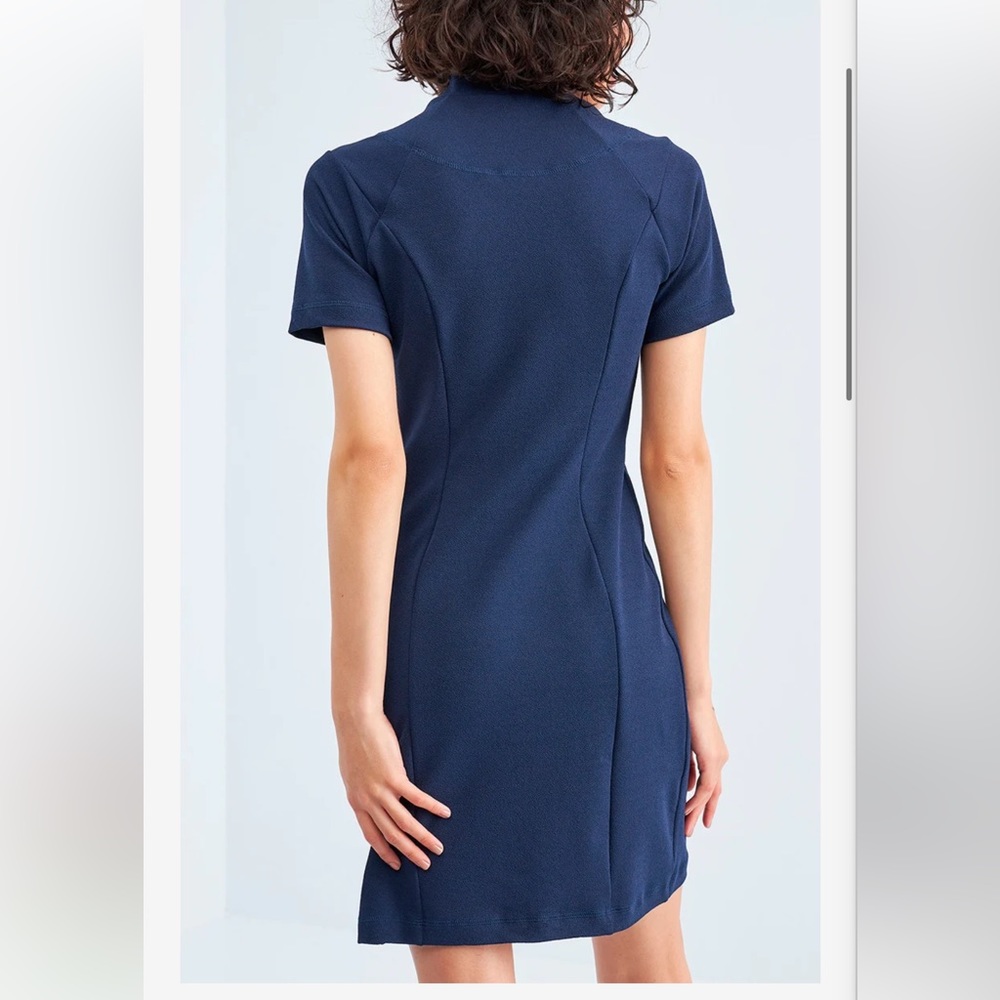 Scott Rich Navy Blue Sophisticated Cocktail Dress